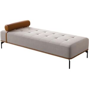 ASWAD Banc de Canapé Ottoman Banc d'entrée Moderne, Banc de Salle à Manger rembourré en Tissu, Banc de Chevet/Salon de Chambre à Coucher avec Banc rembourré Banc Ottoman Moderne (Color : White, Size : 180 - Publicité