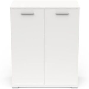 Demeyere Meuble Range-Tout-2 Portes Ouvrantes-Fabriqué en France-Garantie 2 Ans, Bois d'ingénierie, Blanc, L 79,7 x P 35,1 x H 101,7 cm - Publicité