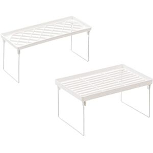 MAGICLULU 2 Pièces Étagère De Rangement Organisateur De Tiroirs De Bureau Étagère D'armoire Étagère Extensible Organisateur De Cuisine Une Seule Couche Armature De Fer Blanche Le Fer - Publicité