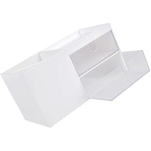 minkissy 1 Pc Boîte De Rangement Conteneurs De Bureau Tiroirs De Bureau en Plastique Rangement De Tiroir De Maquillage Vitrine Cosmétique Blanche Abs en Plastique Porte-Stylo Multifonction - Publicité