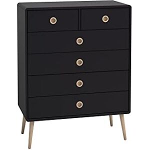 Steens Furniture Commode, 2 + 4 tiroirs, Chêne, Noir, 40 x 82 x 105 cm - Publicité