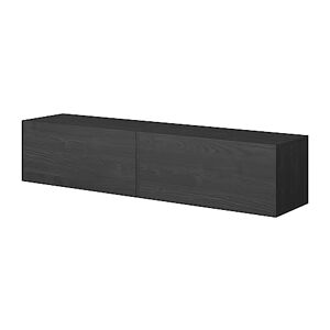 Selsey BISIRA Meuble TV, Melamine, frêne Noir, 140 cm - Publicité