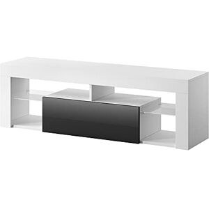 Selsey Hugo Meuble TV/Banc TV 140 cm (Blanc/Noir) - Publicité