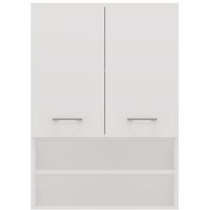 ADGO Pola Mini DK Armoire murale pour machine à laver 64 x 90 x 30 cm Blanc Étagère de salle de bain Étagère sur machine à laver 2 portes 2 étagères fermées 2 étagères ouvertes - Publicité