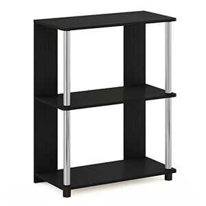 Furinno Jaya Bibliothèque au Design Simple, Bois d'ingénierie, Americano, 60(W) x 29,5(D) x 75,7(H) cm - Publicité