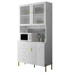 FEELIN Buffet Salle a Manger Buffet Moderne Minimaliste Mur Armoire Haute Armoire Restaurant Armoire de Rangement Armoire de Rangement Armoire à thé Buffet Cuisine (Size : S80cm) - Publicité