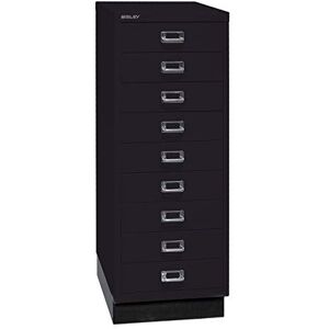 BISLEY MultiDrawer, série 39 avec Socle, Format A3, 9 tiroirs, Métal, 633 Noir, 43,2 x 34,9 x 94 cm - Publicité