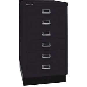 BISLEY MultiDrawer, série 29 avec Socle, Format A3, 6 tiroirs, Métal, 633 Noir, 43,2 x 34,9 x 67 cm - Publicité