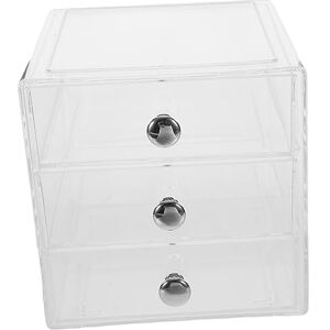 MAGICLULU Boîte Organisateur de tiroir de classeur Acrylic Organizer Rangement Makeup tiroirs Organisateur de Commode tiroir Rangement malette Rangement Organisateur à 3 Couches Bureau - Publicité