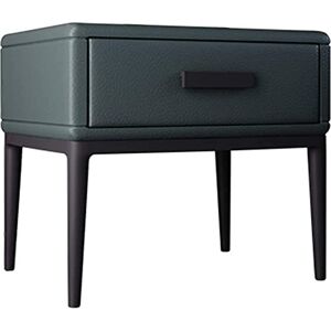 LYDZT Table de Chevet en Cuir pour Chambre à Coucher, 1 tiroir avec poignées et glissières en métal, Pieds en métal givré, Commode de Salon, Table de Chevet pour canapé (Couleur : D) - Publicité