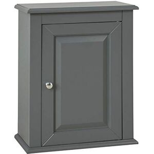 SoBuy FRG203-DG Meuble Haut de Salle de Bain 1 Porte Placard Commode Meuble de Rangement Mural Armoire Suspendue Gris - Publicité