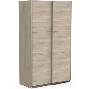 Demeyere Armoire Porte Coulissante avec Penderie Moderne – Coloris Chêne Kronberg & Finitions Métal-116, Bois d'ingénierie, Gris, 116,5 x 59,8 x 203 cm - Publicité