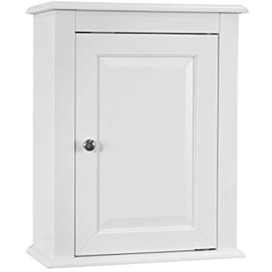 SoBuy Meuble Haut de Salle de Bain1 Porte Placard Mural Commode Meuble de Rangement Mural Armoire Suspendue Blanc L40 x P18 x H49 cm FRG203-W - Publicité