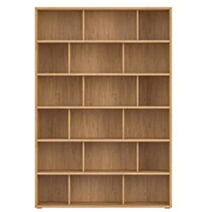 Miliboo Bibliothèque scandinave Finition Bois Clair chêne L140 cm Epure - Publicité