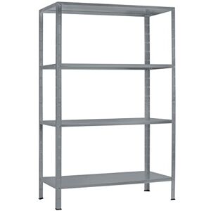 SCHULTE Regalwelt Etagère Métallique Emboîtable 4 tablettes 65 kg de Charge par Niveau 190 x 100 x 40 cm Granit Rangement, Stockage et Etagère pour Cave, Garage et Atelier - Publicité