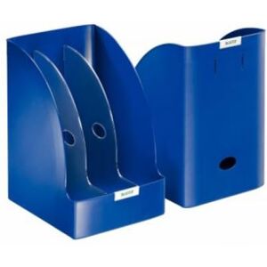 Leitz Lot de 3 Porte-revues Plus Jumbo, dos de 205 mm, en polystyrène choc, coloris bleu - Publicité