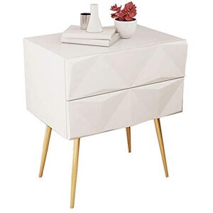 SHERAF Table de Chevet Nordique en Bois Massif, Peinture Blanche, casier de Chevet, Armoire de Rangement pour Chambre à Coucher Lofty Ambition - Publicité