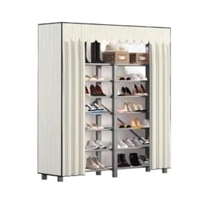 XIYUNLAI Meuble à Chaussures Étagère à Chaussures Pliante sans Installation, Porte de Maison Simple, Armoire de Rangement intérieure Multicouche for Chaussures Étagère à Chaussures (Size : L) - Publicité