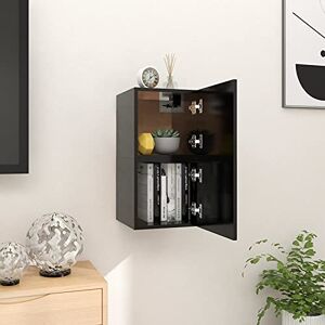 Rantry Casa Casiers muraux pour TV 2 pièces noires 30,5 x 30 x 30 cm, meuble TV, meuble bas pour TV, table de salon, support TV pour salon - Publicité