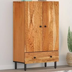 TECHPO Furniture Home Tools Meuble haut en bois d'acacia 60 x 33 x 100 cm - Publicité