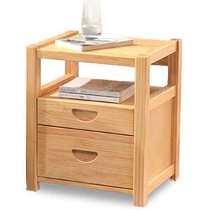 NEWPER Table de Chevet en Bois Massif, Table de Chevet Simple pour Chambre à Coucher, Mini casier, Table de Chevet multifonctionnelle, Jour de commémoration - Publicité