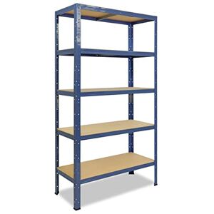 shelfplaza ® 200x50x45cm Home Étagère Charge Lourde Bleu/Etagere Metallique 5 Niveaux / 175kg capacité Charge/Etagere en Metal, étagères de Rangement & Etagere Rangement Garage Acier - Publicité