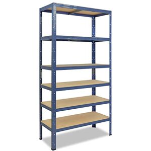 shelfplaza ® 230x30x50cm Home Étagère Charge Lourde Bleu/Etagere Metallique 6 Niveaux / 145kg capacité Charge/Etagere en Metal, étagères de Rangement & Etagere Rangement Garage Acier - Publicité