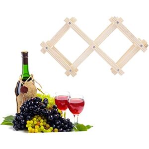 Zerodeko Rangement Bouteille de vin Range Bouteille vin Support de casier à vin en Bois Support d'étagère en Bois Etagere vin Titulaire d'alcool casier à Bouteilles de vin - Publicité