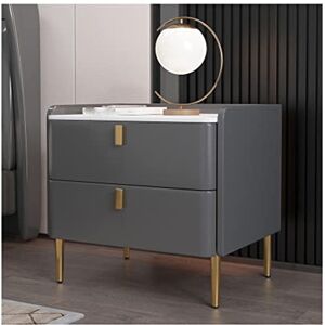 COLORL Table de Nuit/Table de Canapé Table de Chevet Moderne Blanche Simple Armoire de Chevet en Ardoise Peinte Chambre intérieure Chevet Double tiroir Armoire de Rangement Petite Table Basse (Color : C) - Publicité