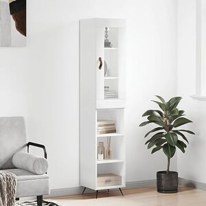 AJJHUUKI Ce meuble haut en bois blanc brillant 34,5 x 34 x 180 cm - Publicité