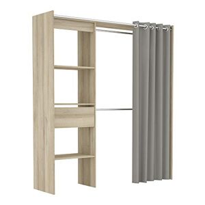 Demeyere Portant à Vêtements en Bois de Chêne CHICAGO Dressing Extensible Fabriqué en France – Pratique et Fonctionnel (168,2 cm x 50 cm x 187 cm) - Publicité