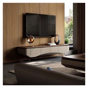 ISDFAASJF Meuble TV Mural Meuble TV Moderne avec Pied, Console multimédia en Bois pour Centre de Divertissement, étagère TV Domestique, Meuble Console multimédia pour Rangement, Meuble TV f - Publicité