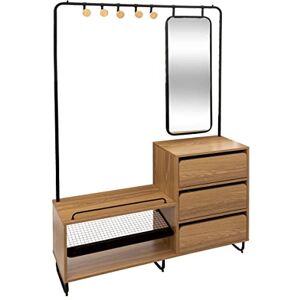 5 five simply smart Vestiaire penderie Bois 3 tiroirs Miroir Filo - Publicité