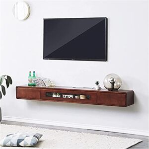 ZXNANA Console TV Flottante, Station TV Murale, Console TV Flottante, Armoire de Divertissement sous la Station TV, avec tiroirs (D 140X24X20Cm) - Publicité