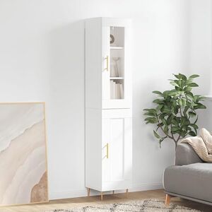 TEKEET Furniture Home Tools Meuble haut en bois Blanc 34,5 x 34 x 180 cm - Publicité