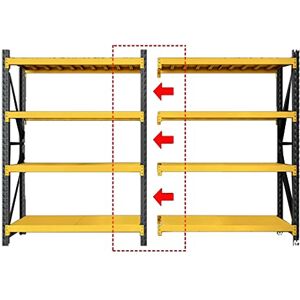 AILZCFX Étagères de Rangement de 72", Cadre en Acier Robuste, étagère de Garage à 4 Niveaux, étagère de Rangement Multi-Usage en métal pour Maison/Bureau/dortoir/Garage * 40 x 200 cm x 50 x 200 cm - Publicité