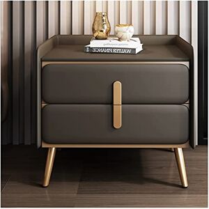 JJTOOLS La Table De Nuit Table de Chevet Nordique Simple en métal Double tiroir casier Chambre Table de Chevet créatif Salon TV côté Armoire Meubles De Chambre (Color : C, Size : 50cm/19.7inch) - Publicité