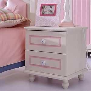 LYDZT Table De Chevet pour Enfants De Style Européen en Bois, Table De Chevet Simplicité pour Chambre À Coucher, Armoire De Chevet Créativité Garçon Fille 2 Tiroirs, Unité De Rangement pour Salon - Publicité