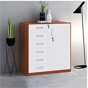 SRTMIRJJ Classeur en Fer Blanc Classeur Armoire Basse Bureau Données Fichier Activité Stockage Armoire à Trois tiroirs Armoire à Outils avec Serrure Petite Armoire Classeur - Publicité