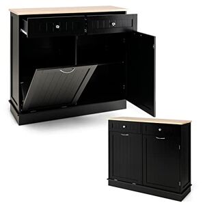 Giantex Caisson de Bureau Meuble de Rangement avec 3 Tiroirs pour