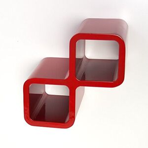 Homestyle4u Etagere Mur Cubes Bouteilles de vin Rouge - Publicité