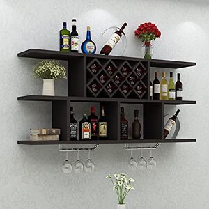 DDNGEJ Casier à vin en Bois Armoire à vin, Support Mural Simple et Moderne pour Salle à Manger, casier à vin décoratif, Salon Maison en Bois Massif créatif - Publicité