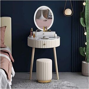 TMKDNNKG Ensemble de Table de Maquillage de vanité de Table de Commode de Luxe, Coiffeuse Nordique Chambre à Coucher Armoire de Rangement Minimaliste Moderne Chambre à Coucher - Publicité