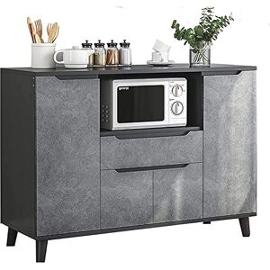 Tumblre Buffet de Luxe, Meuble de Bar avec Rangement, Buffet pour Salon ou Cuisine, Buffet Gris de 47,2 Pouces - Publicité