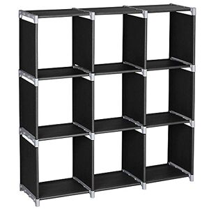 Alightup Etagere Cube Meuble de Rangement Ouvert Étagère de Rangement à 9 Compartiments Bibliothèque Tour de Rangement Plastique étagère à Livres Etagere Escalier Cube Modulable pour Salon et Bureau - Publicité