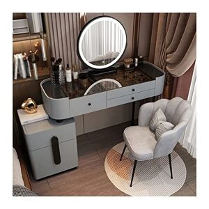 HASMI Table de Maquillage Vanité bureau commode chambre moderne minimaliste Table de maquillage armoire de rangement grande combinaison armoire avec chaise de maquillage commode Table de Maquillage/Coiffeus - Publicité