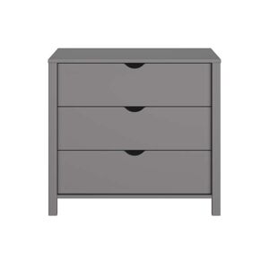 Conforama Commode 3 tiroirs ANDY coloris gris