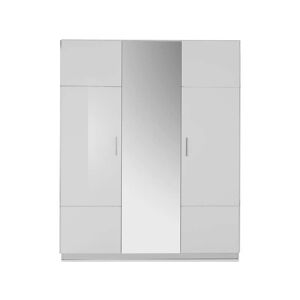 Conforama Armoire 3 portes GLOSSY coloris blanc