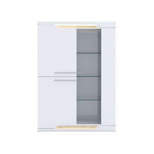 Conforama Vitrine 2 portes DAYANA coloris blanc