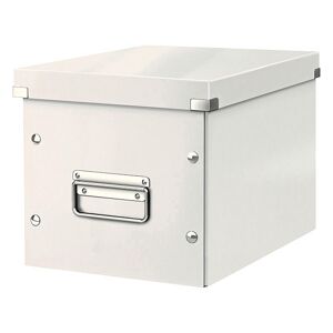 Leitz Boîte de rangement carton Leitz Click & Store Wow Cube Format M blanc Framboise